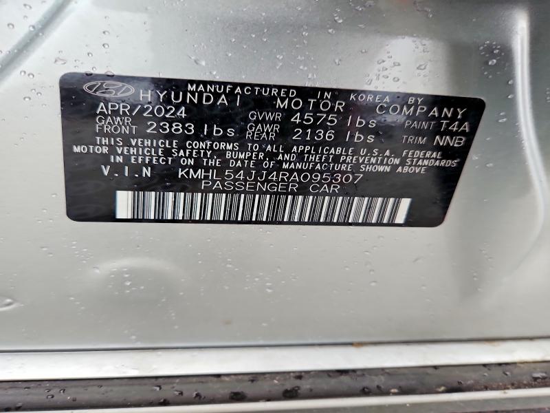 Продажа на аукционе авто 2024 Hyundai Sonata Hybrid, vin: KMHL54JJ4RA095307, номер лота: 60248876