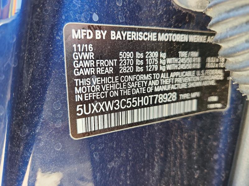Aukcja sprzedaży 2017 Bmw X4, vin: 5UXXW3C55H0T78928, numer aukcji: 63238766