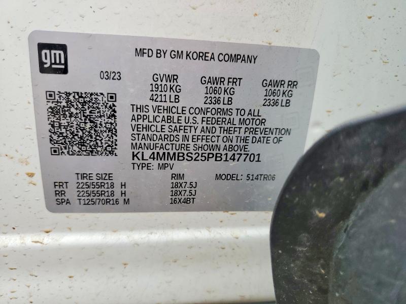 Aukcja sprzedaży 2023 Buick Encore Gx, vin: KL4MMBS25PB147701, numer aukcji: 60302386