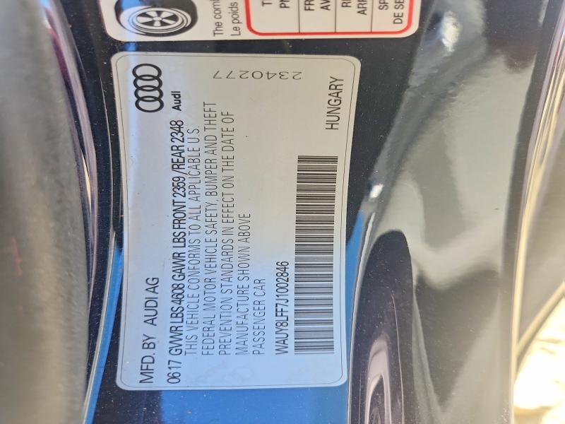 Auction sale of the 2018 Audi A3, vin: WAUY8LFF7J1002846, lot number: 62507096