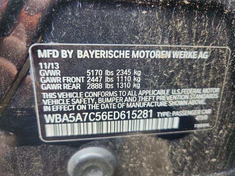 Продаж на аукціоні авто 2014 Bmw 528, vin: WBA5A7C56ED615281, номер лоту: 62284136