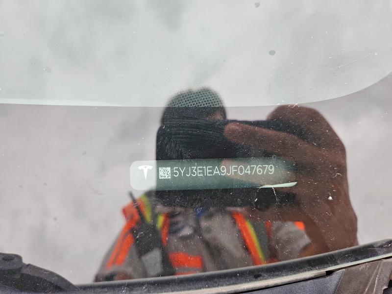 2018 Tesla Model 3 მანქანა იყიდება აუქციონზე, vin: 5YJ3E1EA9JF047679, აუქციონის ნომერი: 60806356