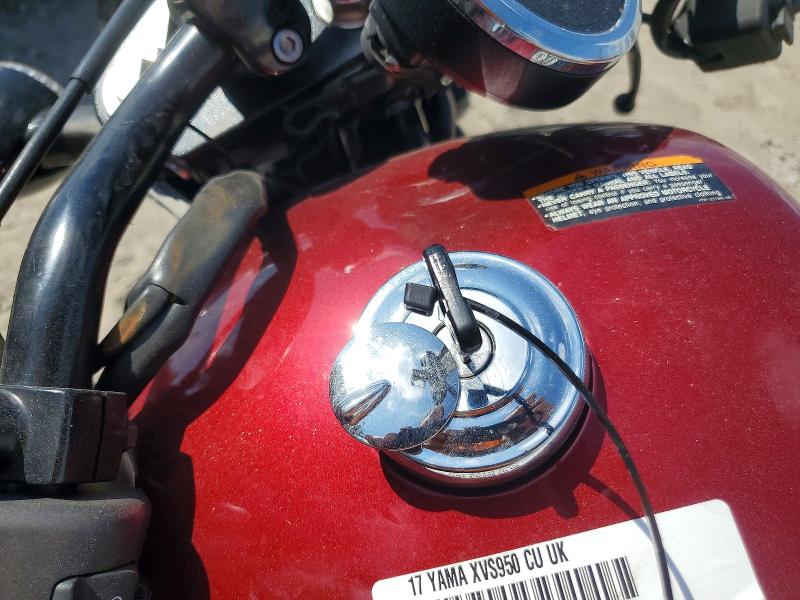 61591866 :رقم المزاد ، JYAVN05E6HA012697 vin ، 2017 Yamaha Xvs950 مزاد بيع