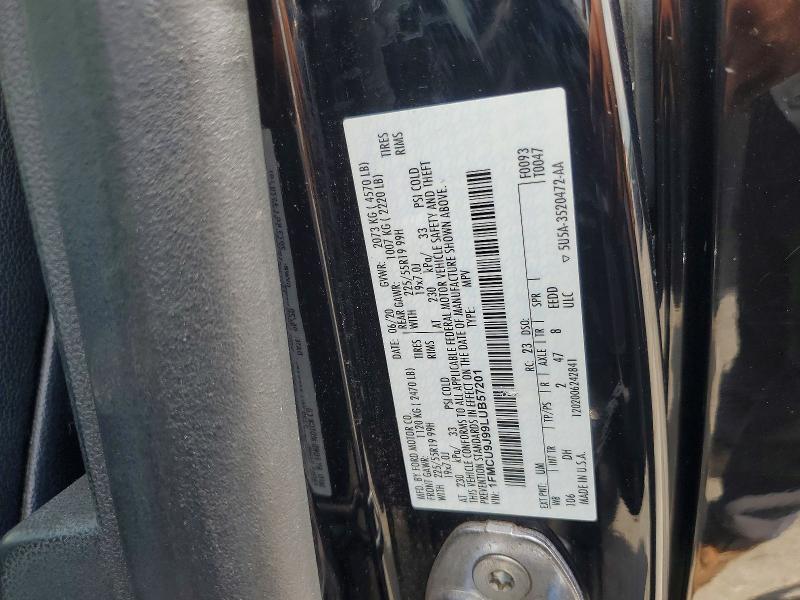 Продажа на аукционе авто 2020 Ford Escape, vin: 1FMCU9J99LUB57201, номер лота: 60515016