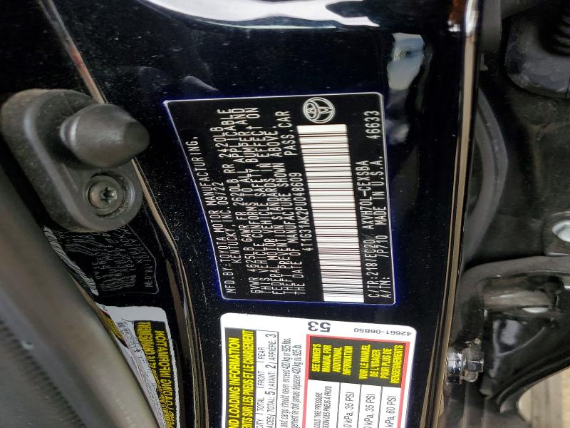 2023 Toyota Camry Hybrid მანქანა იყიდება აუქციონზე, vin: 4T1G31AK2PU048609, აუქციონის ნომერი: 61350136