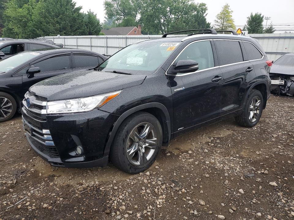 2017 Toyota Highlander Hybrid მანქანა იყიდება აუქციონზე, vin: 5TDDGRFH7HS022861, აუქციონის ნომერი: 61493246