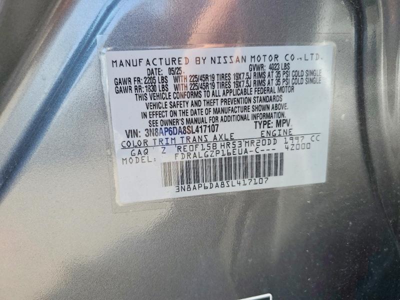 Продажа на аукционе авто 2025 Nissan Kicks, vin: 3N8AP6DA8SL417107, номер лота: 61852146