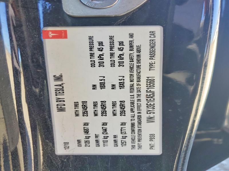 Продажа на аукционе авто 2018 Tesla Model 3, vin: 5YJ3E1EA5JF165681, номер лота: 60221136