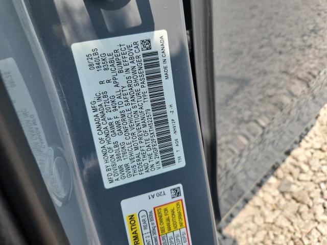 Aukcja sprzedaży 2026 Honda Civic, vin: 2HGFE2F5XTH522579, numer aukcji: 59920496