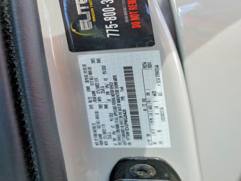 2023 Ford F150 მანქანა იყიდება აუქციონზე, vin: 1FT6W1EV2PWG26420, აუქციონის ნომერი: 61049926