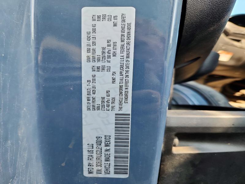 Aukcja sprzedaży 2020 Ram Promaster 3500, vin: 3C6URVJG2LE140019, numer aukcji: 61497806