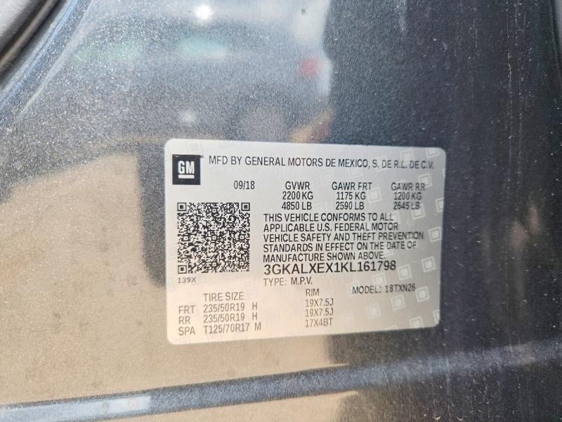 Aukcja sprzedaży 2019 Gmc Terrain, vin: 3GKALXEX1KL161798, numer aukcji: 61751936