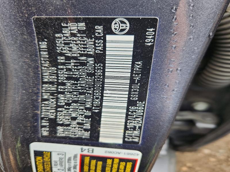 Продаж на аукціоні авто 2009 Toyota Avalon, vin: 4T1BK36B09U329635, номер лоту: 61575386