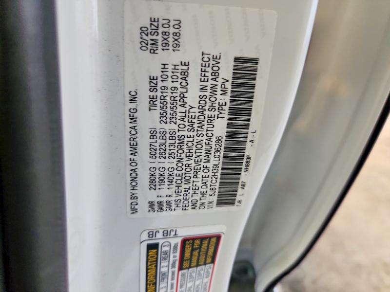 Aukcja sprzedaży 2020 Acura Rdx, vin: 5J8TC2H39LL036286, numer aukcji: 62868926