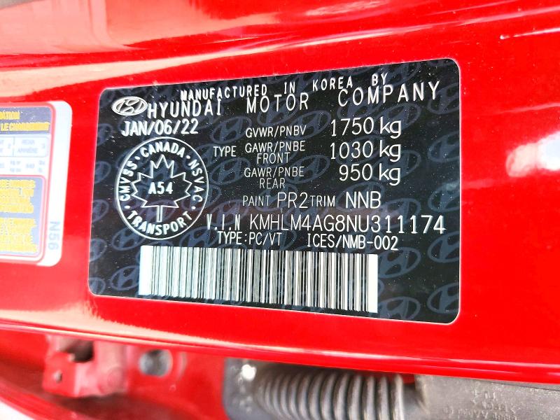Aukcja sprzedaży 2022 Hyundai Elantra, vin: KMHLM4AG8NU311174, numer aukcji: 60582776