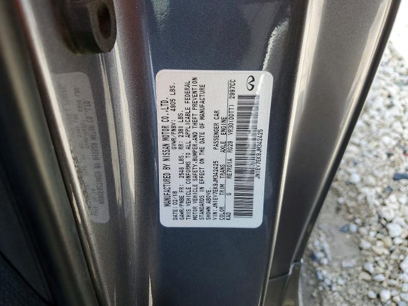 Aukcja sprzedaży 2018 Infiniti Q60, vin: JN1EV7EK9JM342425, numer aukcji: 62976666