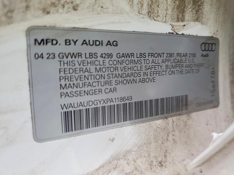 Продажа на аукционе авто 2023 Audi A3, vin: WAUAUDGYXPA118649, номер лота: 58872636