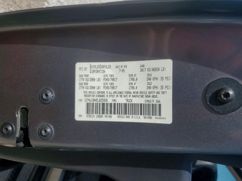 Aukcja sprzedaży 2005 Dodge Ram 1500, vin: 1D7HU18N45J625926, numer aukcji: 76294765