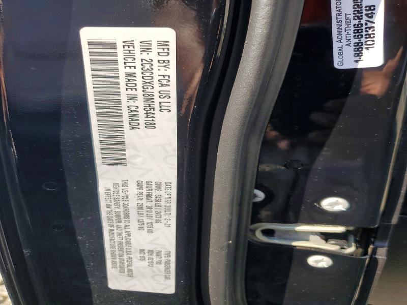63183296 :رقم المزاد ، 2C3CDXGJ8MH544180 vin ، 2021 Dodge Charger مزاد بيع