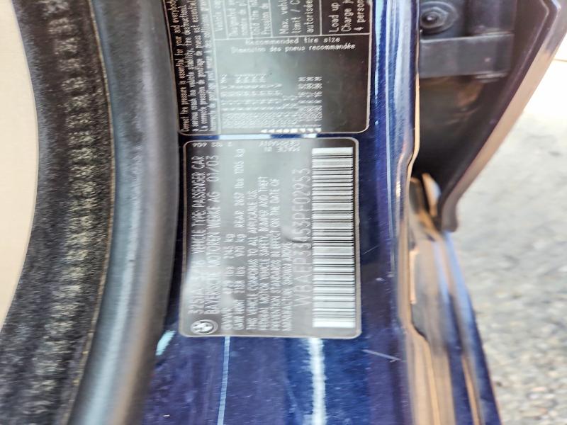 63349476 :رقم المزاد ، WBAEP33453PF02953 vin ، 2003 Bmw 325 مزاد بيع