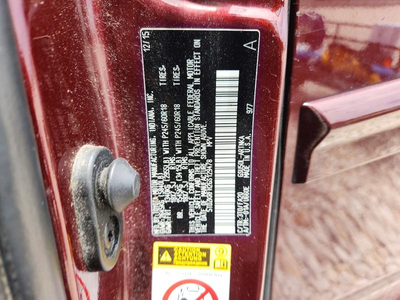59959526 :رقم المزاد ، 5TDZKRFH2GS129478 vin ، 2016 Toyota Highlander مزاد بيع