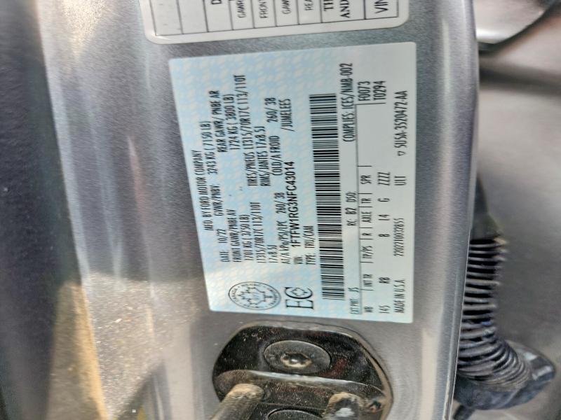 54613086 :رقم المزاد ، 1FTFW1RG3NFC43014 vin ، 2022 Ford F150 مزاد بيع