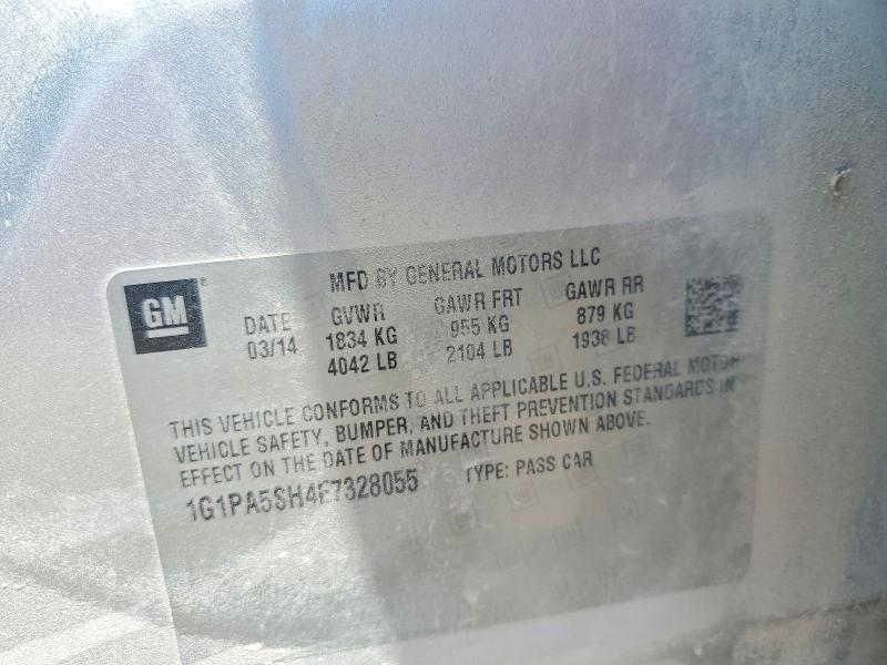 61350846 :رقم المزاد ، 1G1PA5SH4E7328055 vin ، 2014 Chevrolet Cruze مزاد بيع