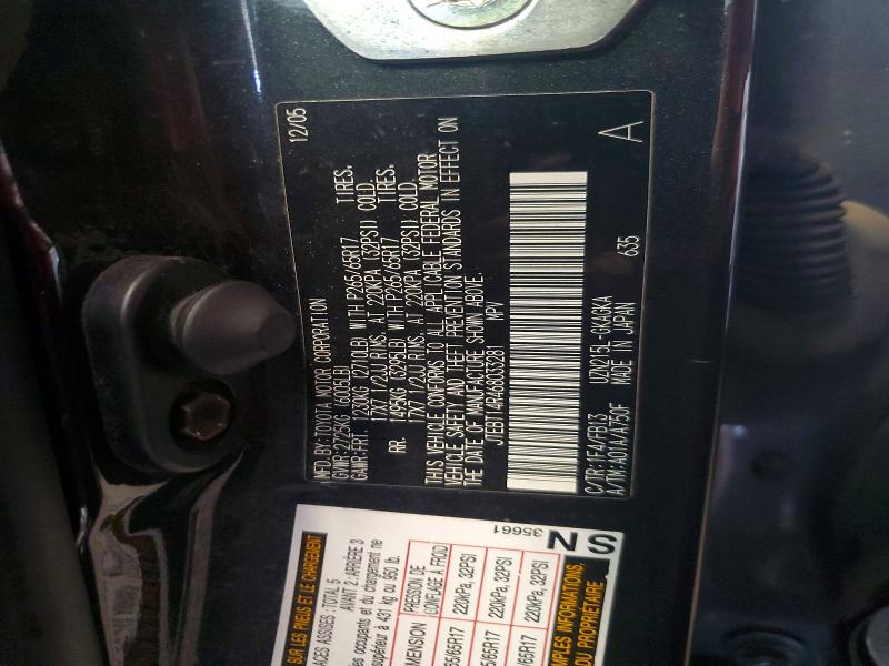 Продаж на аукціоні авто 2006 Toyota 4runner, vin: JTEBT14R468033281, номер лоту: 59203896