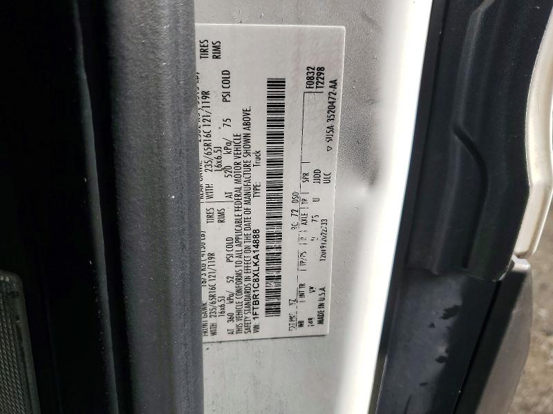 Auction sale of the 2020 Ford Transit, vin: 1FTBR1C8XLKA14888, lot number: 61981976