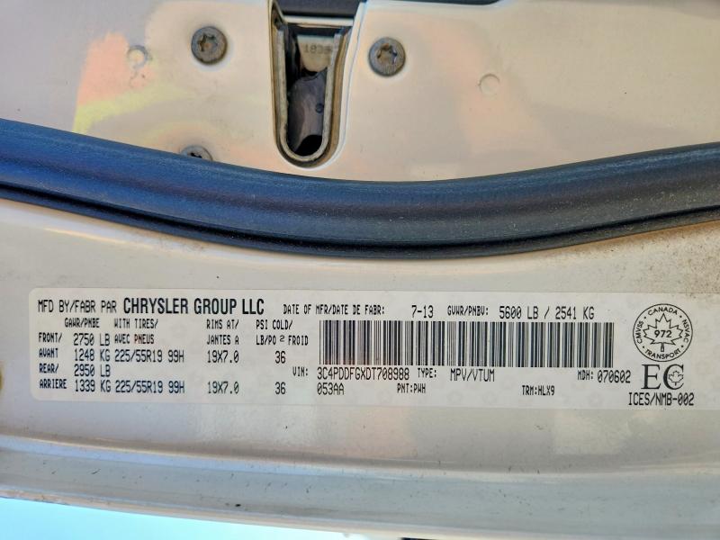 Продажа на аукционе авто 2013 Dodge Journey, vin: 3C4PDDFGXDT708988, номер лота: 61548346