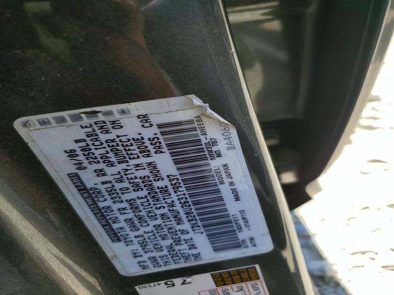 2006 Toyota Prius მანქანა იყიდება აუქციონზე, vin: JTDKB20U263179537, აუქციონის ნომერი: 60899566