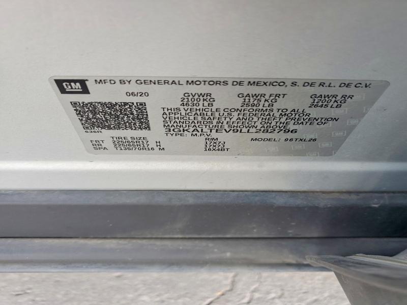 Aukcja sprzedaży 2020 Gmc Terrain, vin: 3GKALTEV9LL282796, numer aukcji: 61087366