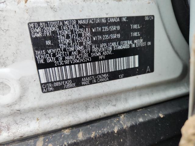 62528626 :رقم المزاد ، 2T3C1RFV3RW345243 vin ، 2024 Toyota Rav4 مزاد بيع