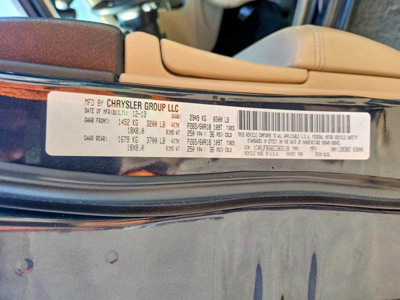 61767056 :رقم المزاد ، 1C4RJFBG6EC363118 vin ، 2014 Jeep Grand Cherokee مزاد بيع
