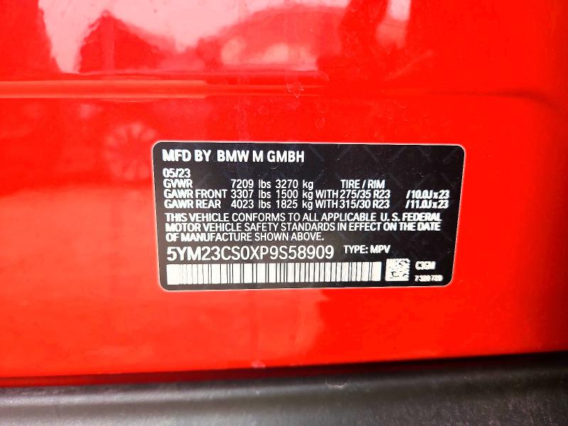 Aukcja sprzedaży 2023 Bmw Xm, vin: 5YM23CS0XP9S58909, numer aukcji: 60440886