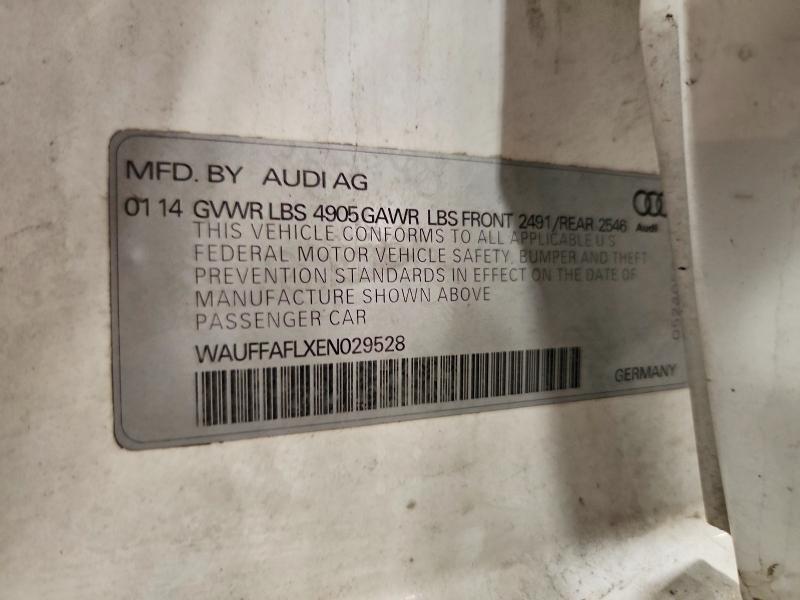 Aukcja sprzedaży 2014 Audi A4, vin: WAUFFAFLXEN029528, numer aukcji: 61854646