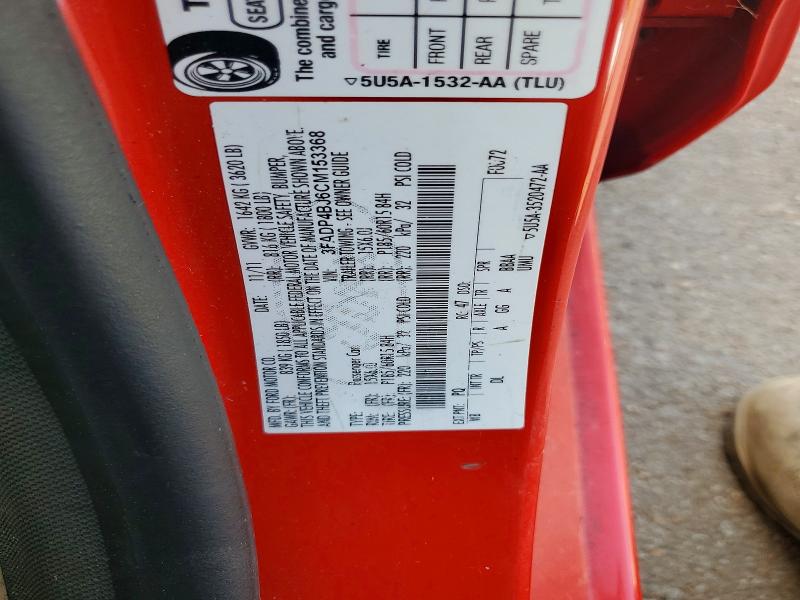 60718006 :رقم المزاد ، 3FADP4BJ6CM153368 vin ، 2012 Ford Fiesta مزاد بيع