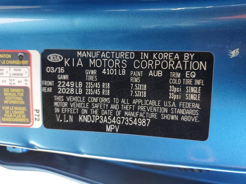 Продаж на аукціоні авто 2016 Kia Soul, vin: KNDJP3A54G7354987, номер лоту: 62839426
