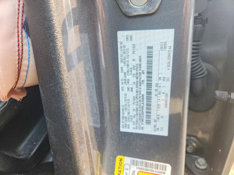62302126 :رقم المزاد ، 1FMEE9BP9RLA36606 vin ، 2024 Ford Bronco مزاد بيع