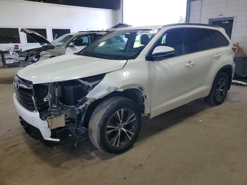 2016 Toyota Highlander მანქანა იყიდება აუქციონზე, vin: 5TDJKRFH8GS229498, აუქციონის ნომერი: 59904456
