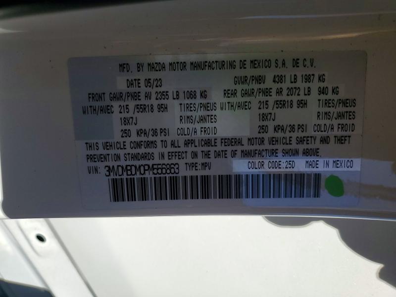 Aukcja sprzedaży 2023 Mazda Cx-30, vin: 3MVDMBDM0PM556863, numer aukcji: 60594416