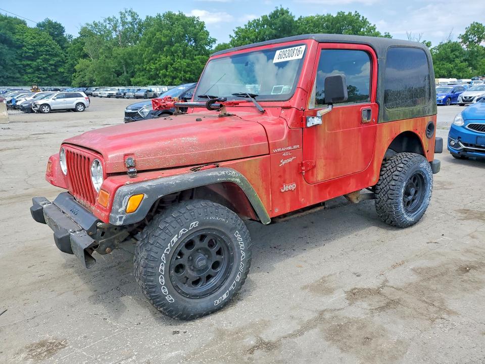 60930816 :رقم المزاد ، 1J4FA49S41P327328 vin ، 2001 Jeep Wrangler مزاد بيع