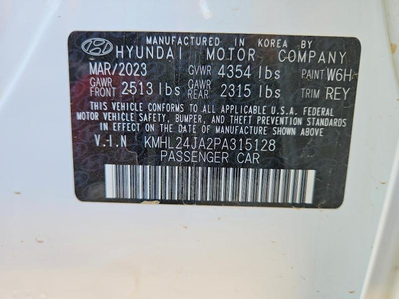 Продажа на аукционе авто 2023 Hyundai Sonata, vin: KMHL24JA2PA315128, номер лота: 61104106