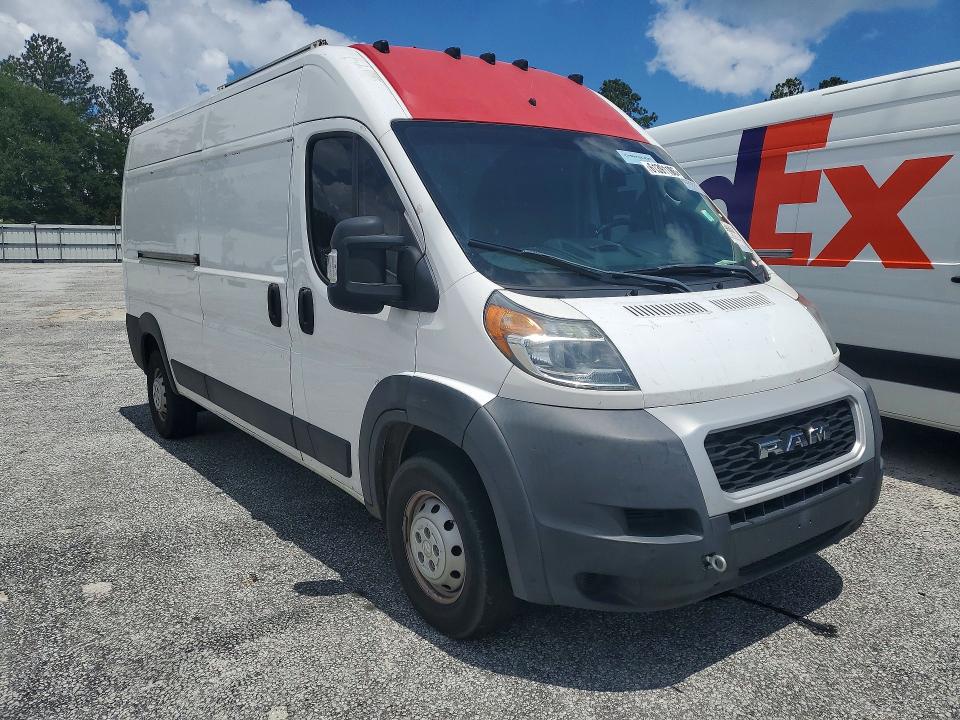 61391186 :رقم المزاد ، 3C6TRVDG9KE541587 vin ، 2019 Ram Promaster 2500 مزاد بيع