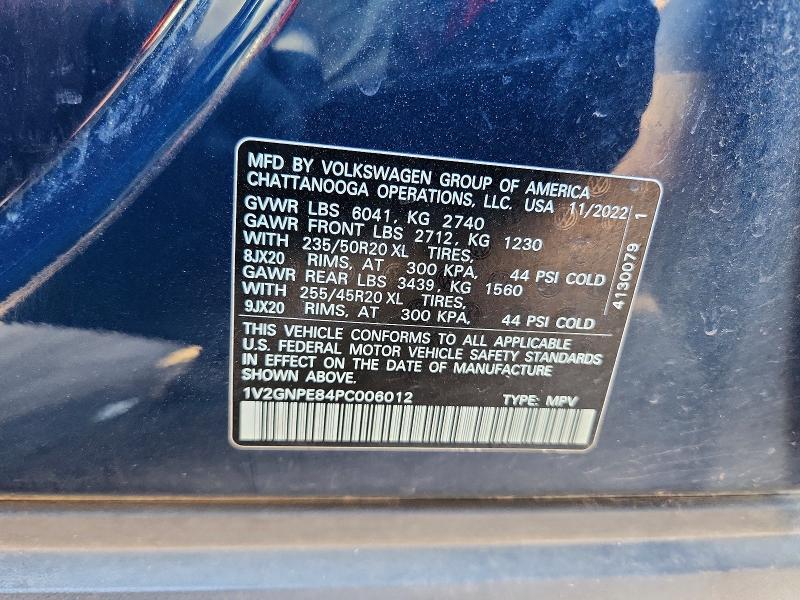 Aukcja sprzedaży 2023 Volkswagen Id.4, vin: 1V2GNPE84PC006012, numer aukcji: 59625906