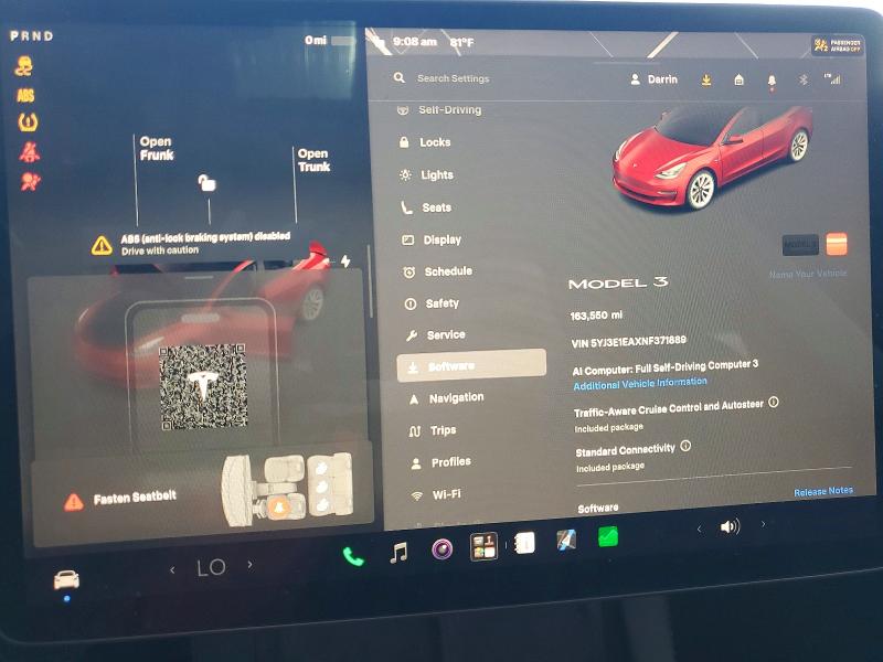 Продажа на аукционе авто 2022 Tesla Model 3, vin: 5YJ3E1EAXNF371889, номер лота: 61903906