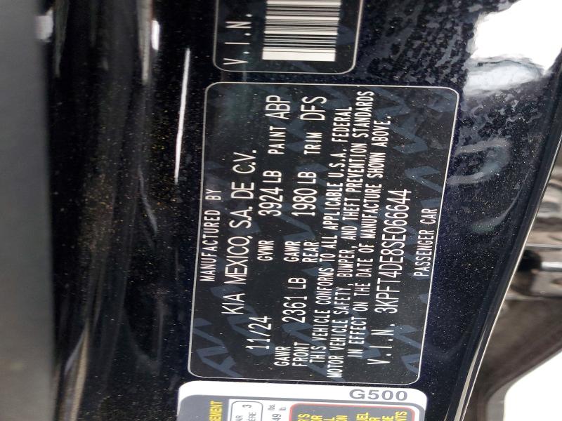 2025 Kia K4 მანქანა იყიდება აუქციონზე, vin: 3KPFT4DE8SE066644, აუქციონის ნომერი: 61443766