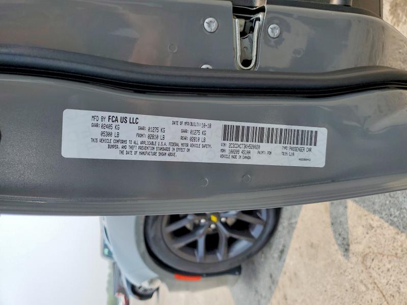 Aukcja sprzedaży 2019 Dodge Charger, vin: 2C3CDXCT3KH520020, numer aukcji: 61391326