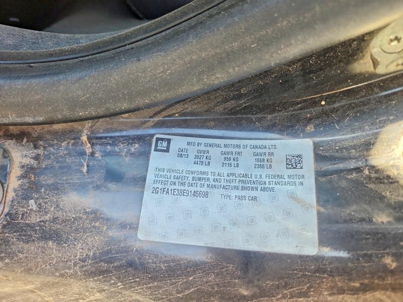 2014 Chevrolet Camaro მანქანა იყიდება აუქციონზე, vin: 2G1FA1E38E9146698, აუქციონის ნომერი: 62833706