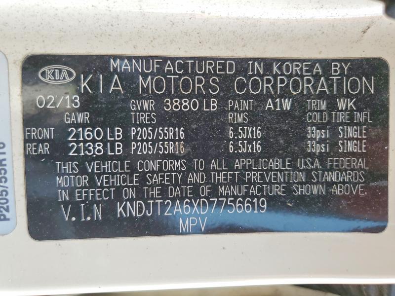 Продаж на аукціоні авто 2013 Kia Soul, vin: KNDJT2A6XD7756619, номер лоту: 60327546
